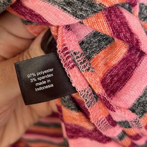 NWT Lane Bryant Striped Boatneck Tee Side Drawstring Shirt Size 18/20 Plus Size - Picture 5 of 5